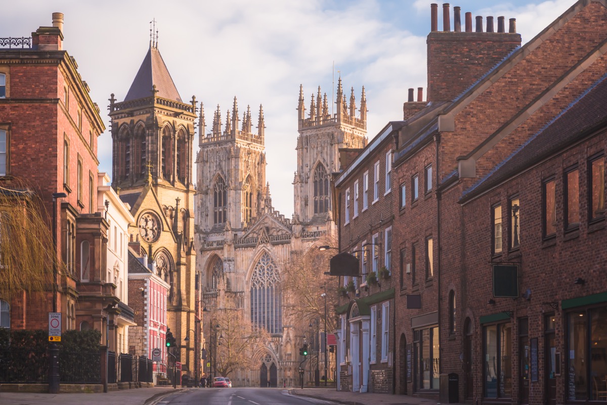 West front of York Minster on Duncombe Place